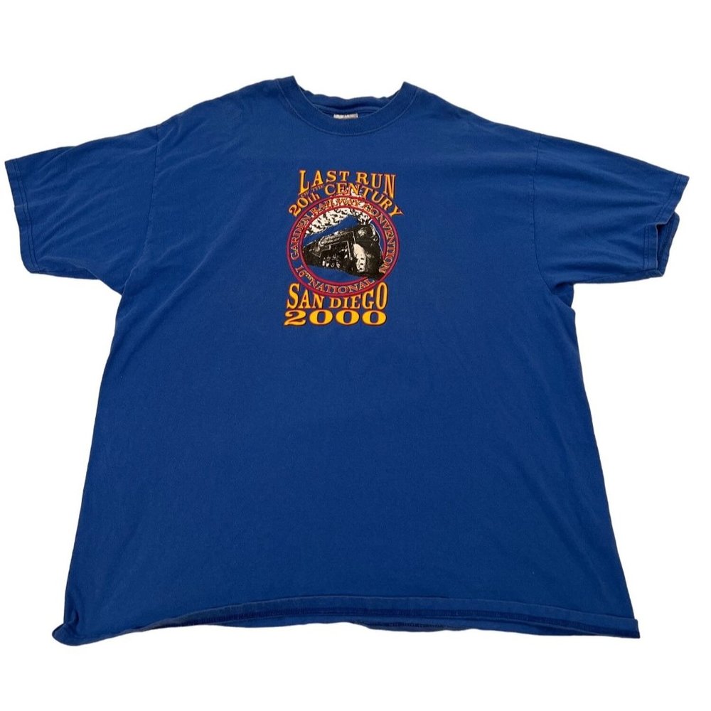 2000 Garden Railway Convention TShirt Last Run of the 20th Century San Diego XXL - Picture 1 of 7